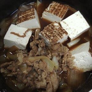 ボリューム満点☆すき焼き風肉豆腐